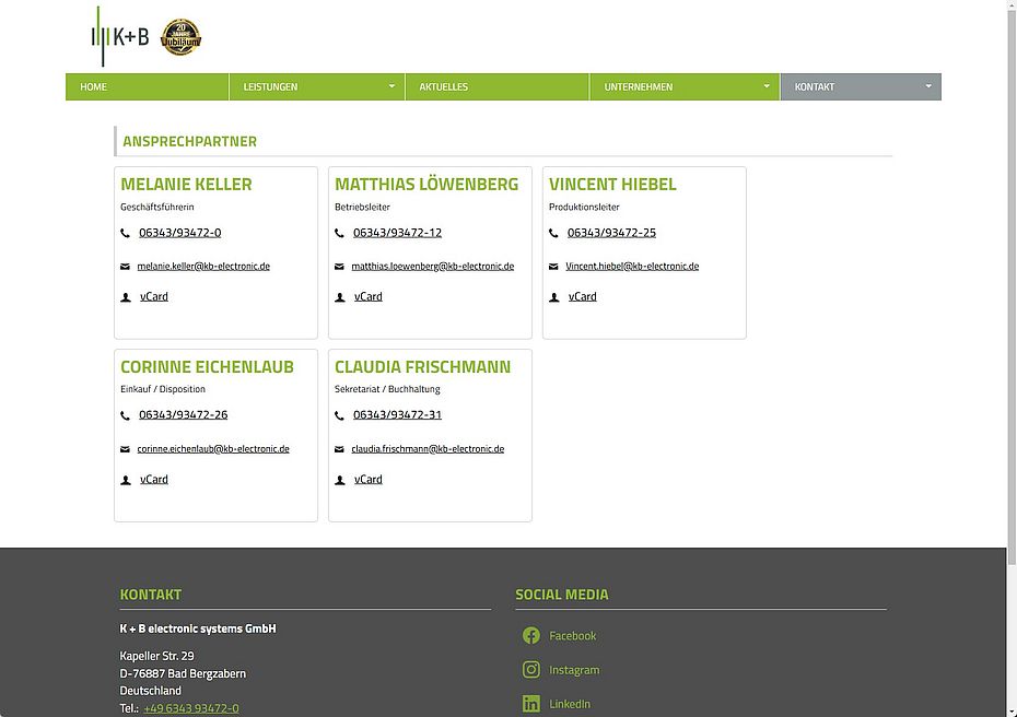 K + B electronic systems GmbH